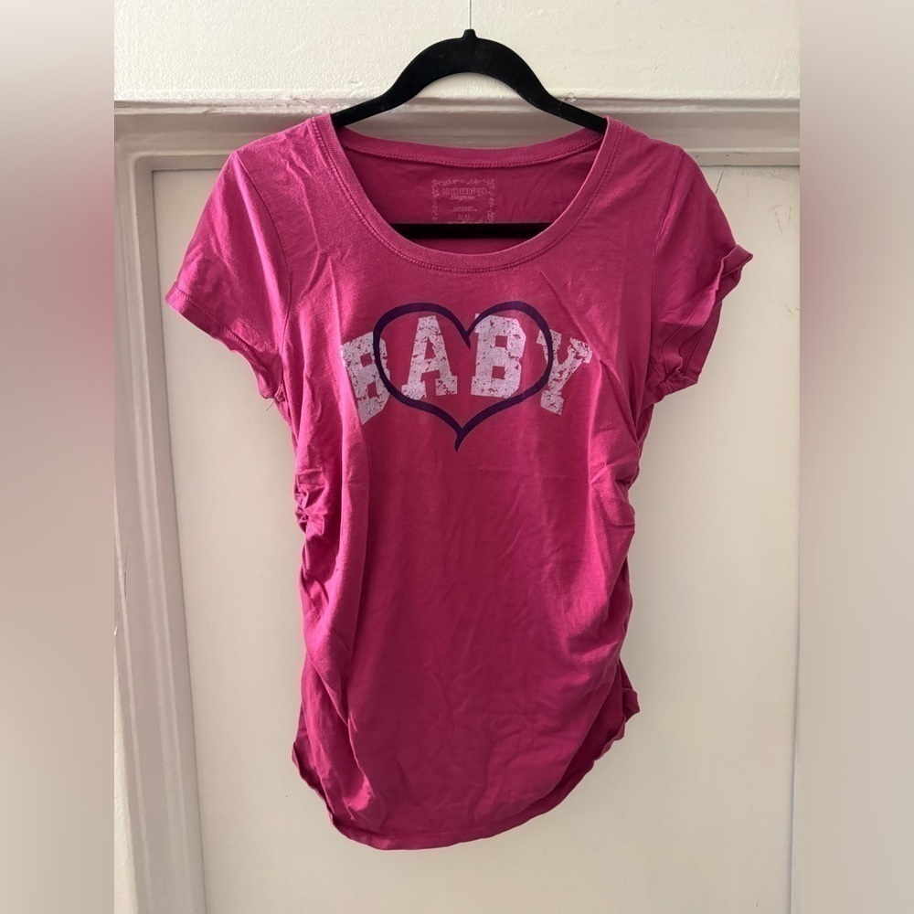 Motherhood sleepwear pink short sleeve t-shirt size medium‎